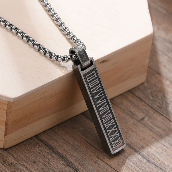 Spartan Black-Silver Chain