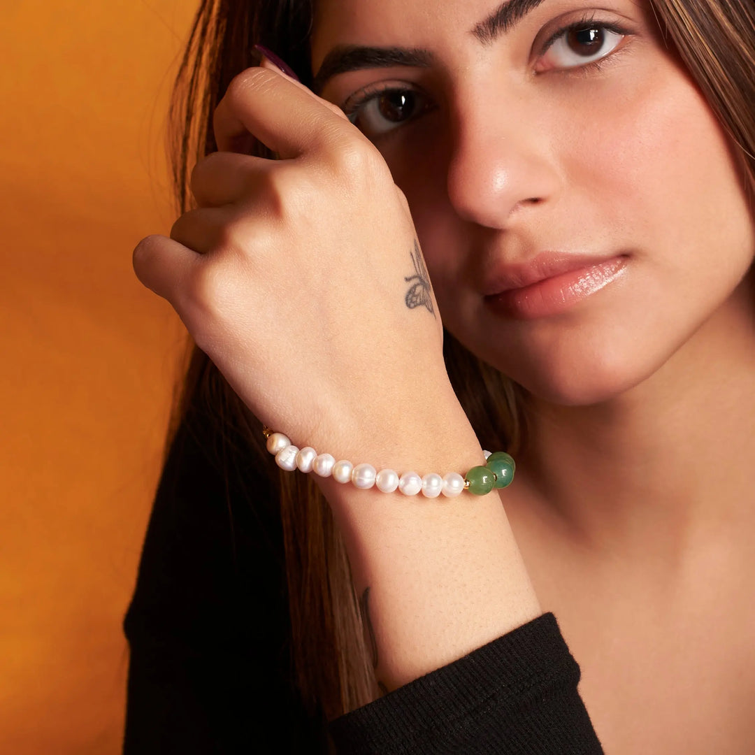 Coronation Pearl Beaded Band - Salty Accessories