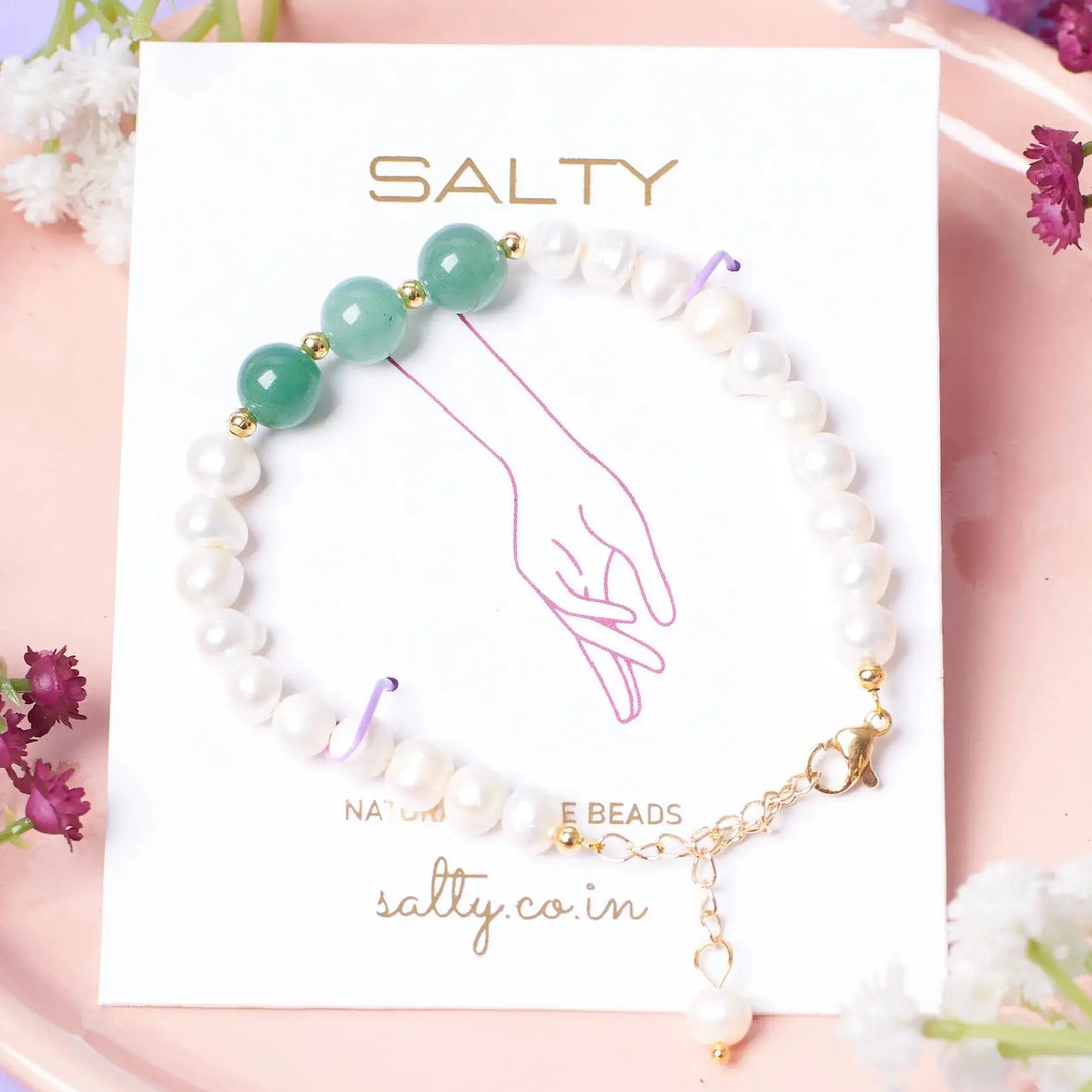Coronation Pearl Beaded Band - Salty Accessories