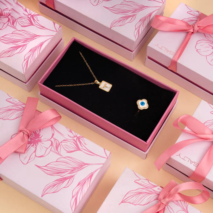 Cosmic Aries Guardian Necklace and Ring Set | Salty