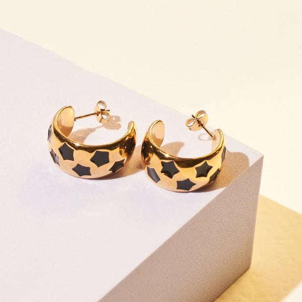 Cosmic Chic Star Hoops