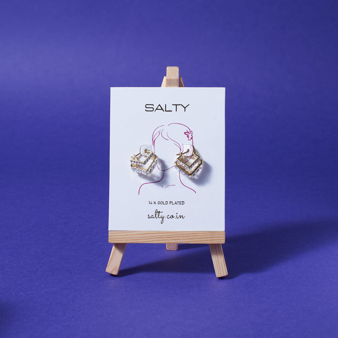Cosmic Diamond Earrings - Salty Accessories
