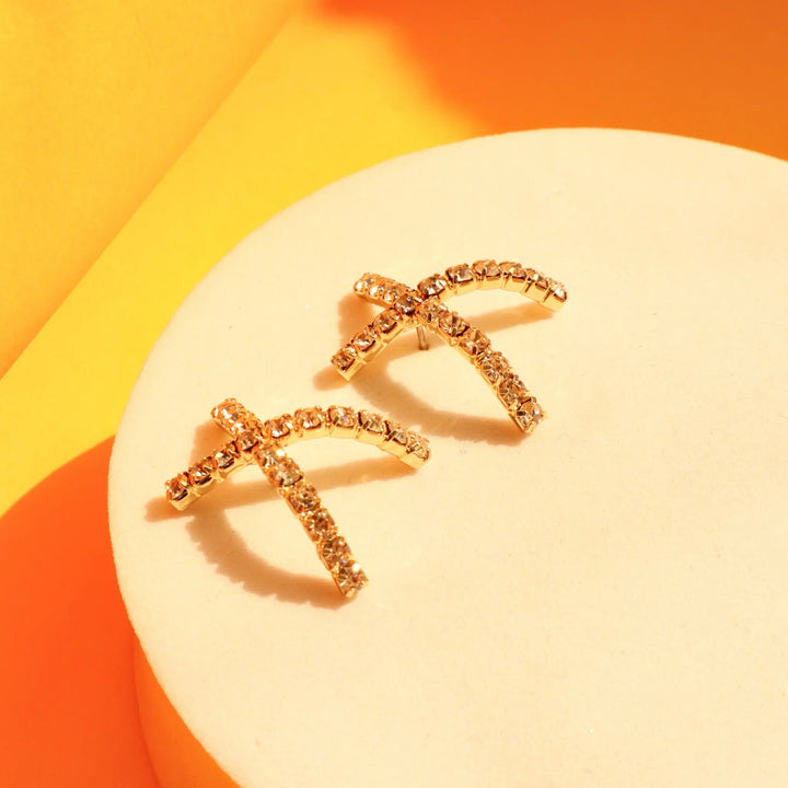 Crazy "X" chic studs - Salty Accessories