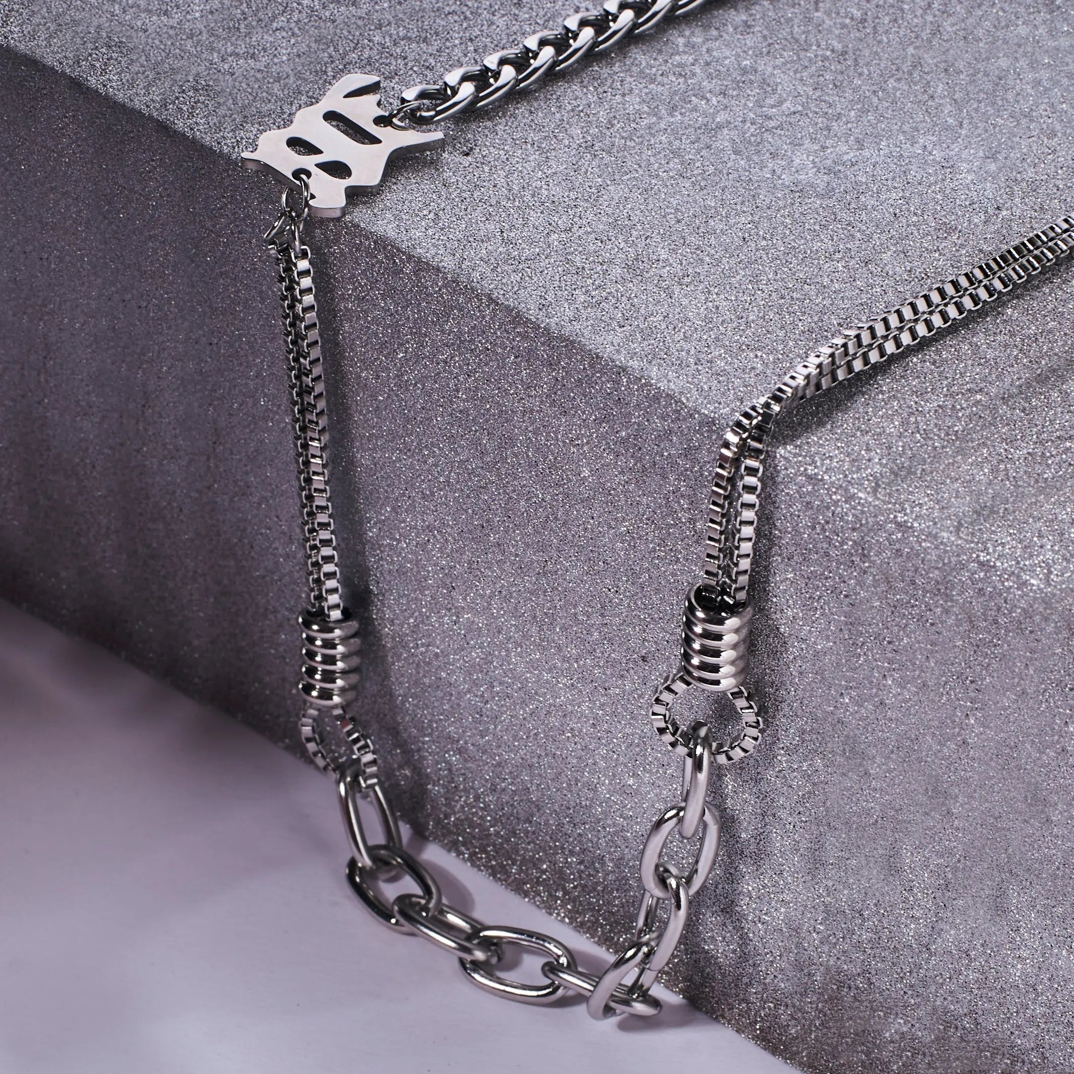 Cryptic Rune Silver Chain | Salty – Salty Accessories