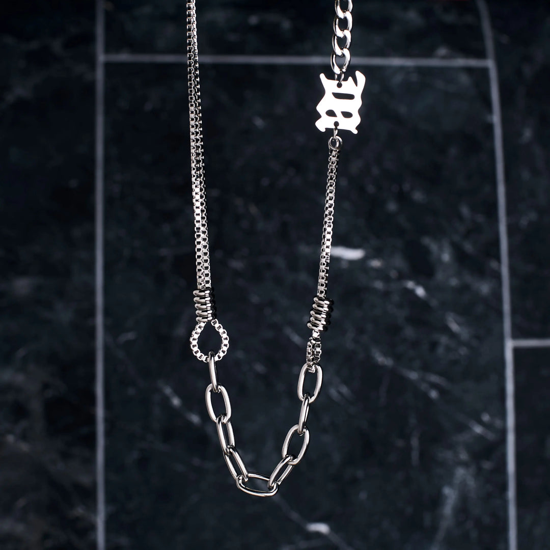 Cryptic Rune Silver Chain | Salty