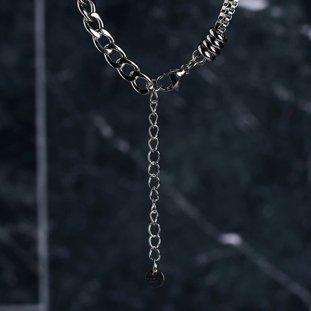 Cryptic Rune Silver Chain | Salty