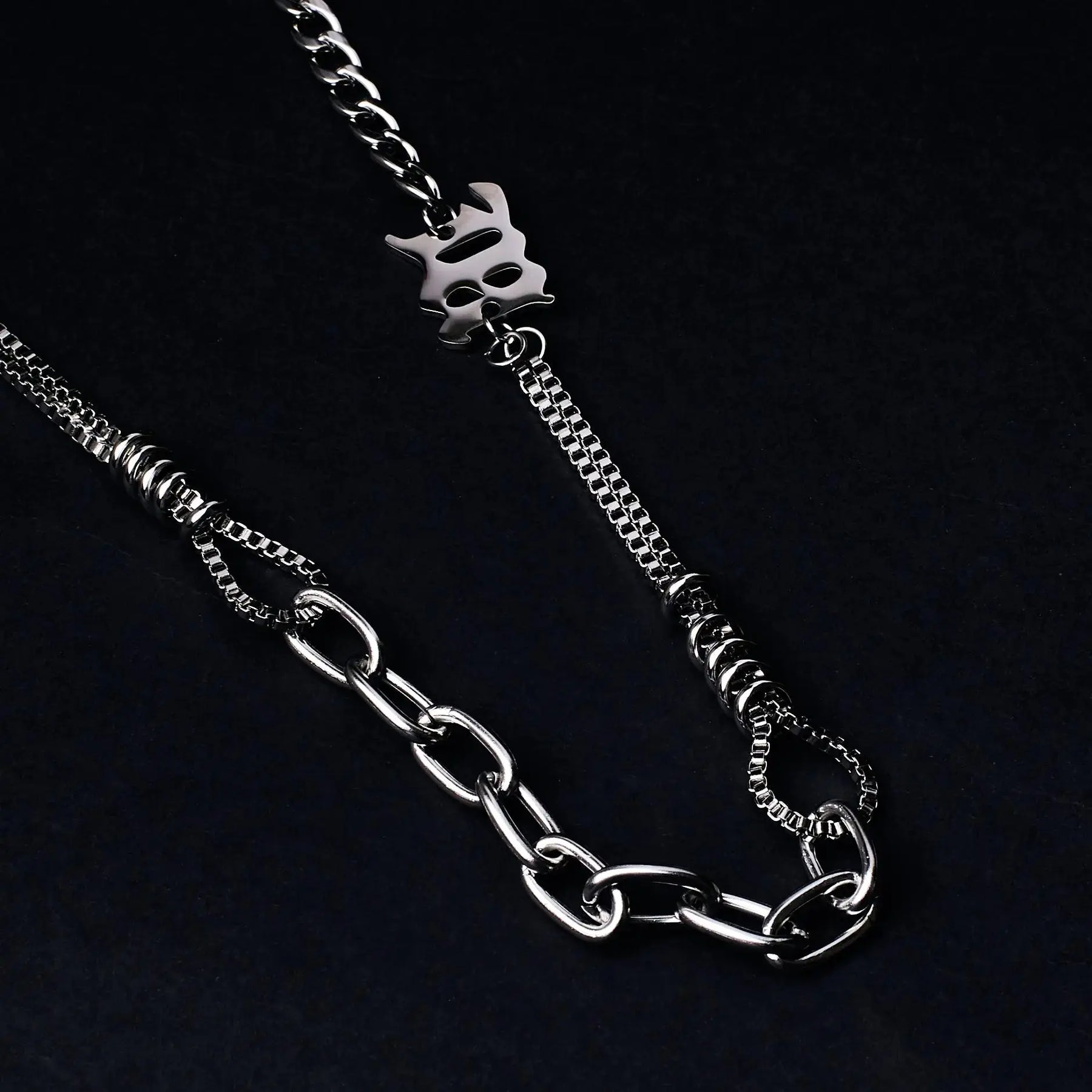 Silver Chain Runes Cryptic Rune Silver Chain | Salty – Salty Accessories