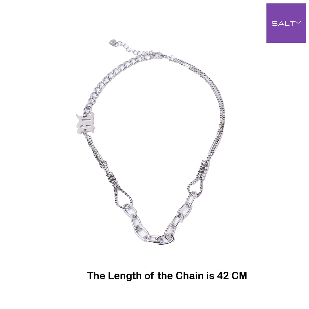 Cryptic Rune Silver Chain | Salty