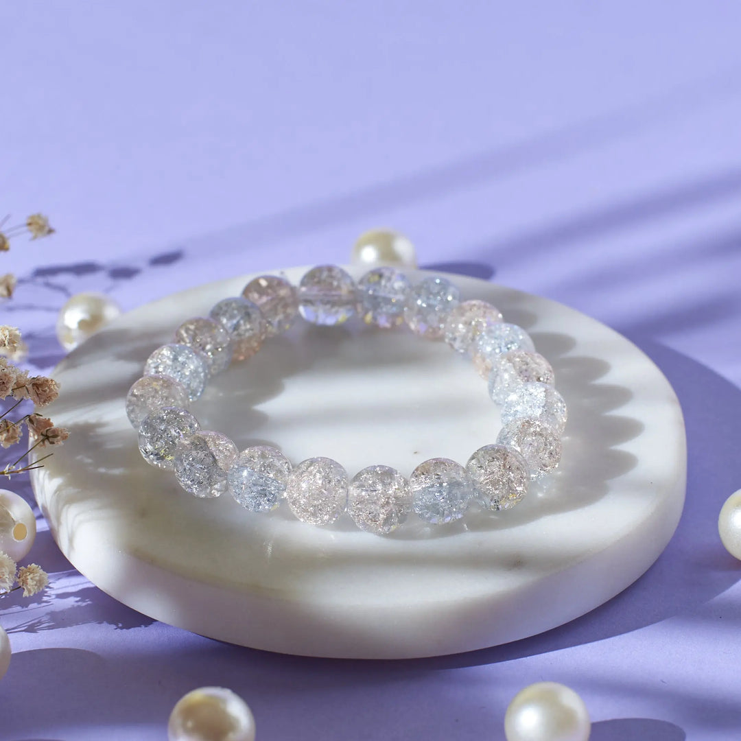 Crystal Clear Power Beaded Bracelet - Salty Accessories