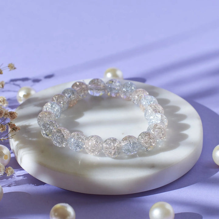 Crystal Clear Power Beaded Bracelet - Salty Accessories