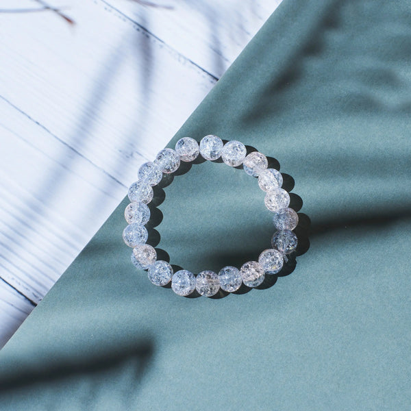 Crystal Clear Power Beaded Bracelet