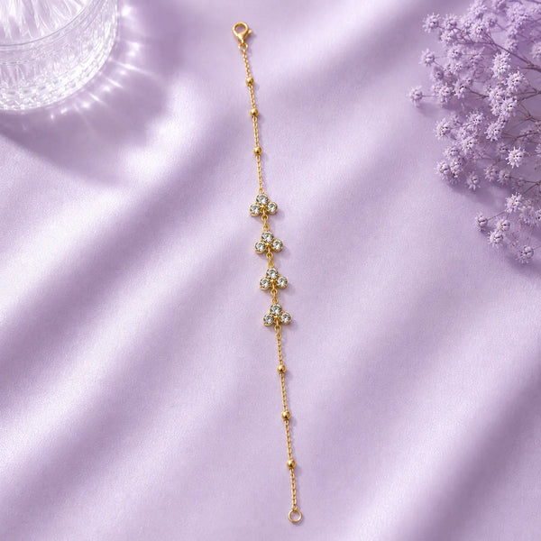 Crystal Clover Cascade Bracelet