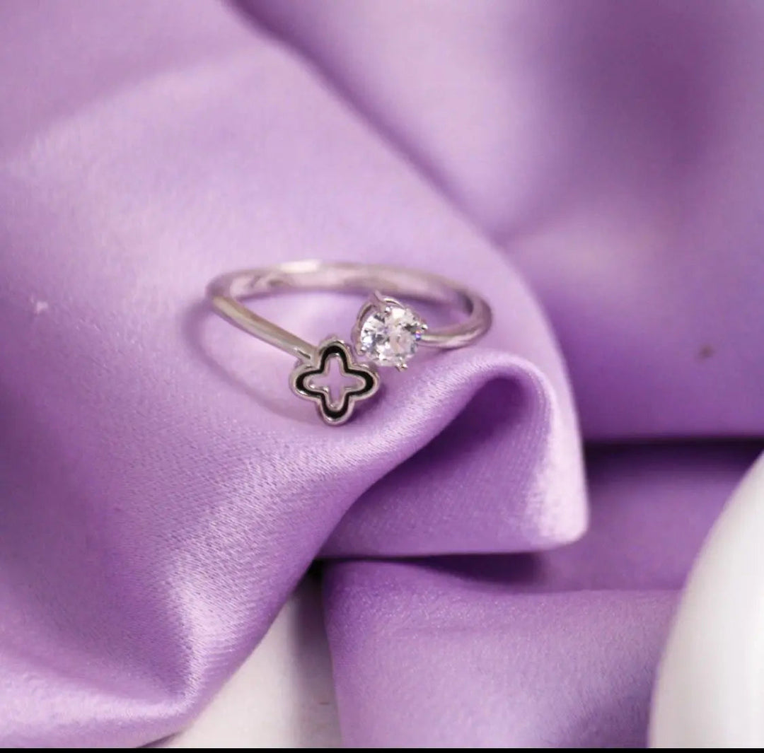 Crystal Open Band-Silver - Salty Accessories