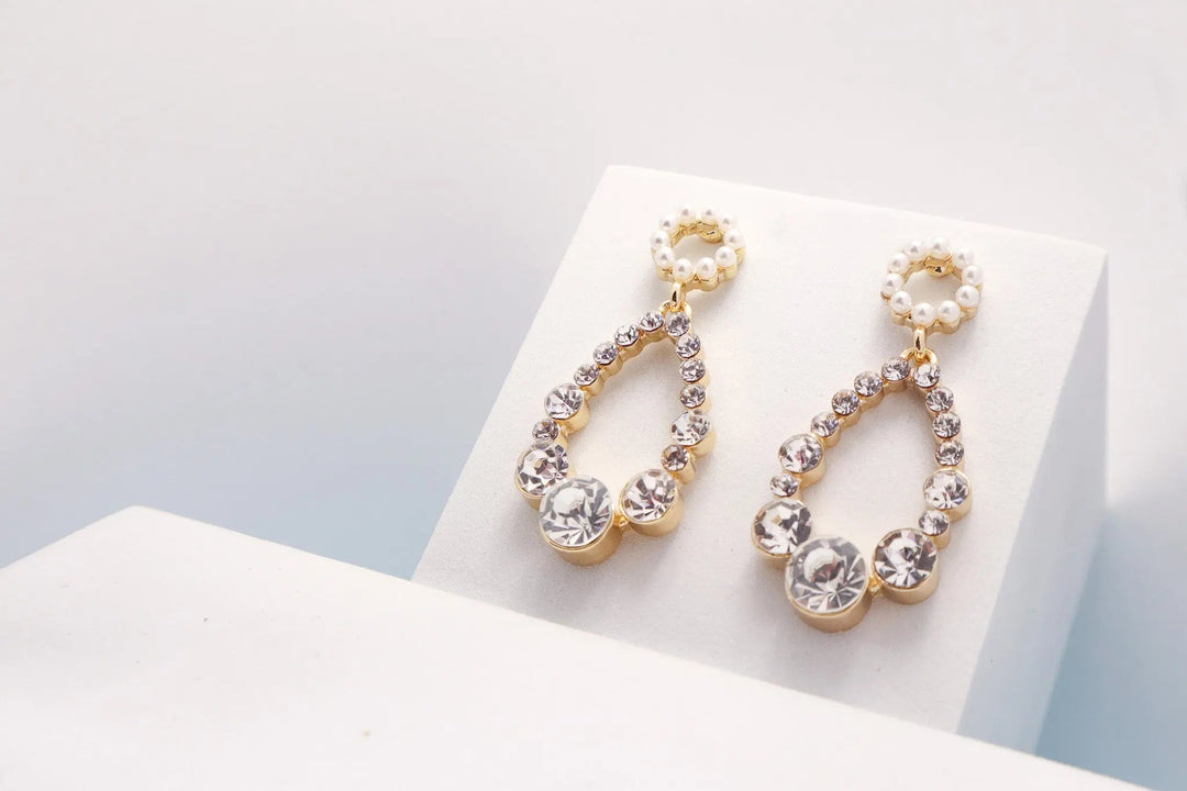 Crystal Teardrop Earrings