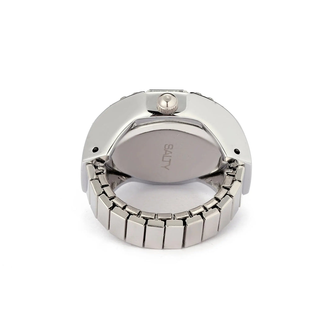 Crystal Time Watch Ring - Cyan | Salty