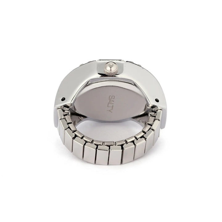 Crystal Time Watch Ring - Cyan | Salty
