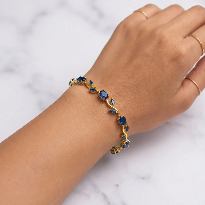 Crystal Vine Bracelet - Blue | Salty
