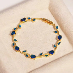 Crystal Vine Bracelet - Blue | Salty