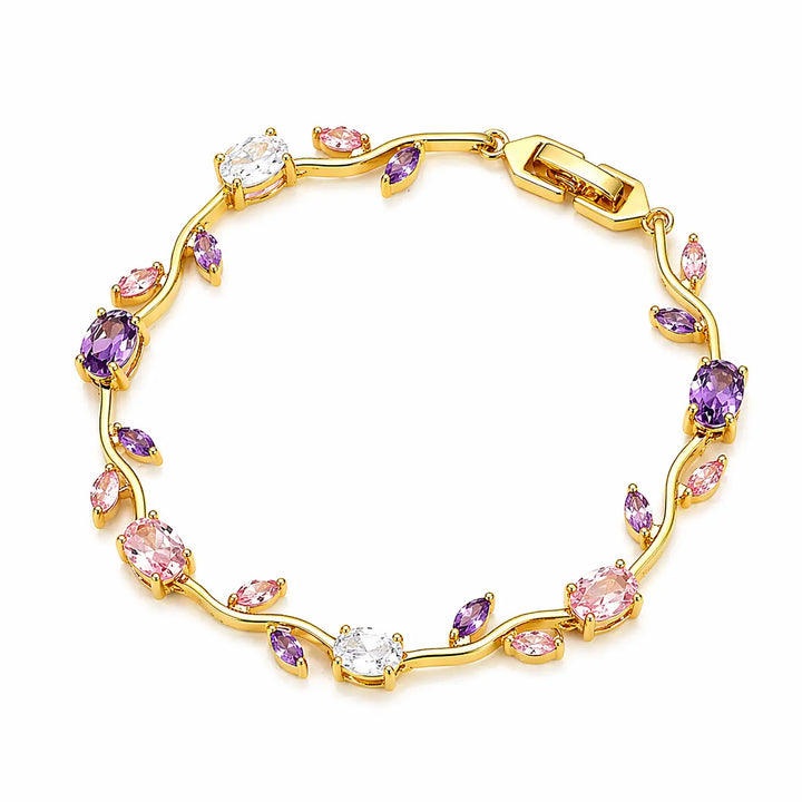 Crystal Vine Bracelet - Purple | Salty