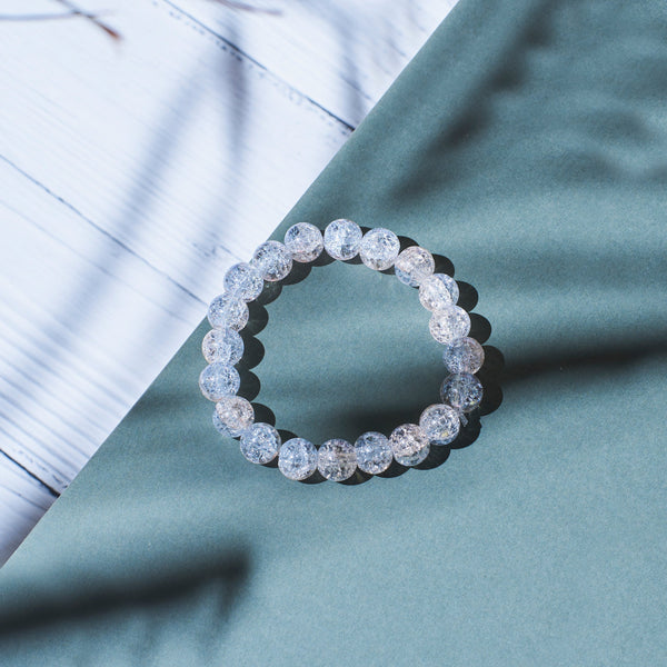 Crystal Clear Power Beaded Bracelet