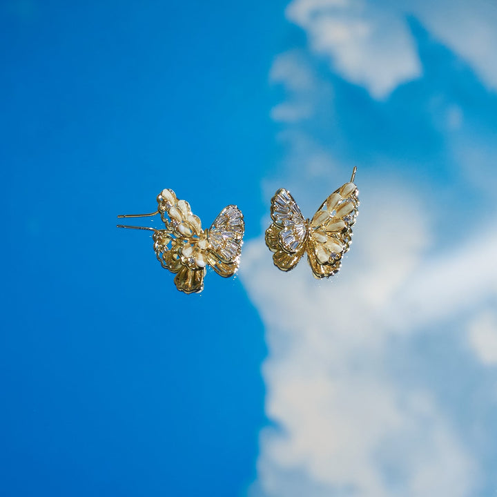 Crystal Fly Earrings - Salty Accessories