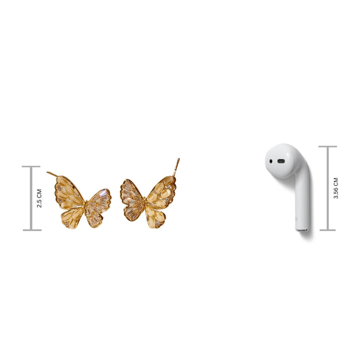 Crystal Fly Earrings - Salty Accessories