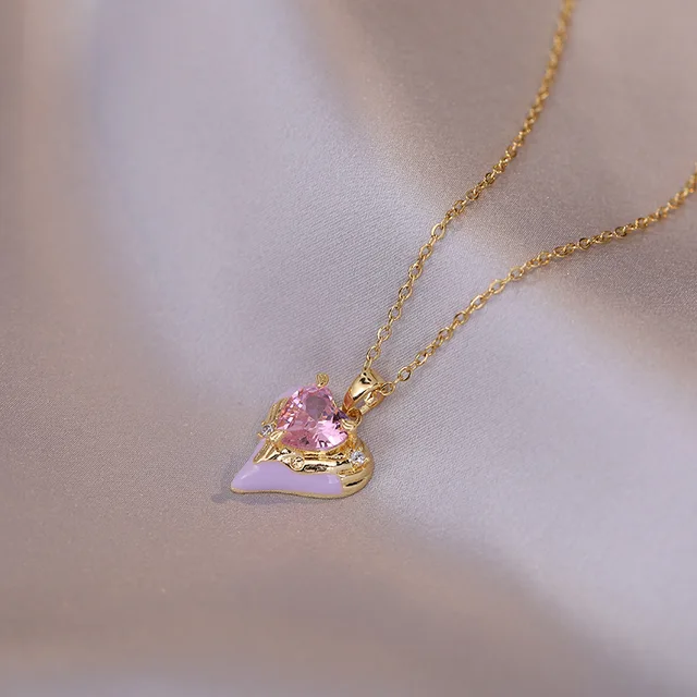 Crystal Lagoon Golden Necklace