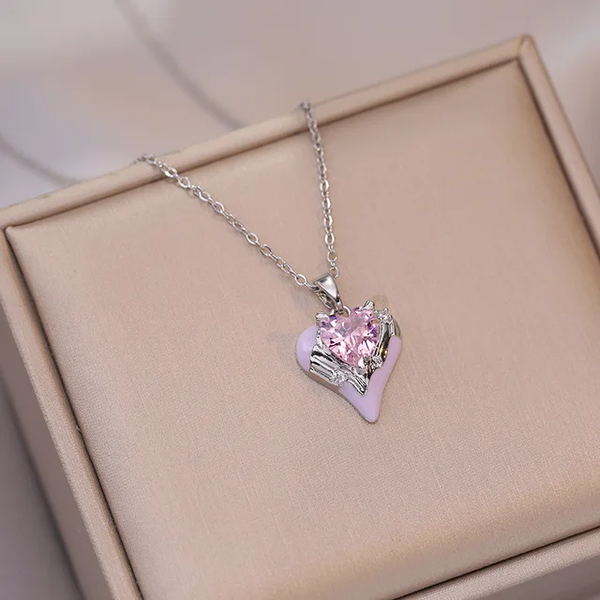 Crystal Lagoon Silver Necklace