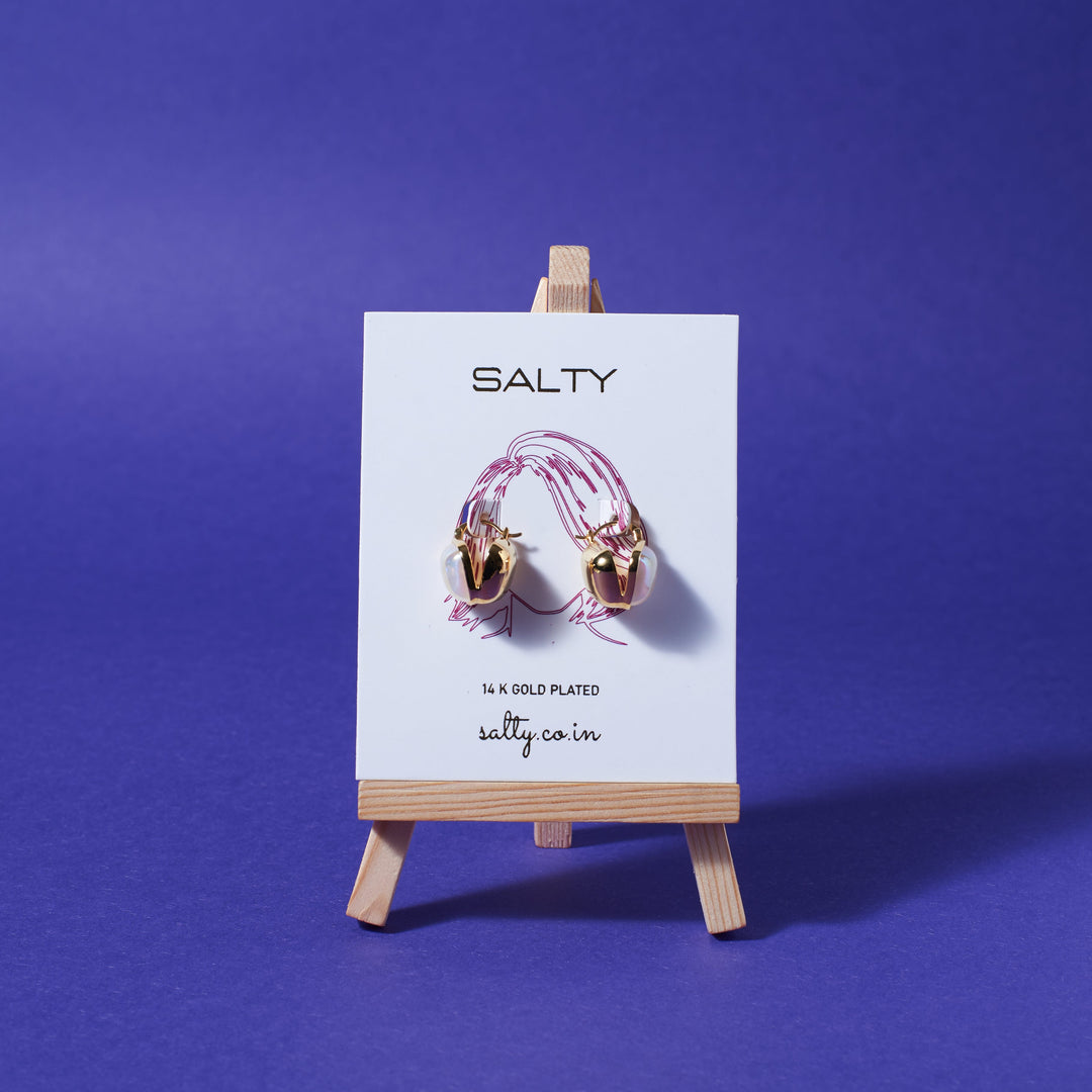 Crystal Mirage Pearl Earrings