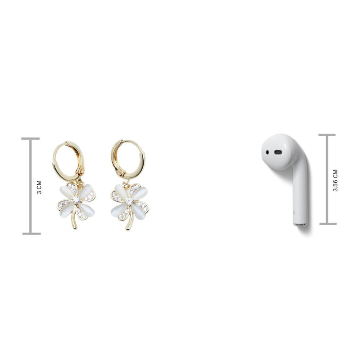 Crystal Rose Radiance Earrings - Salty Accessories