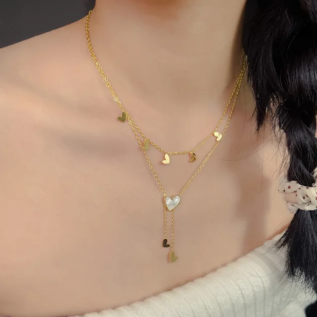 Cupid's Kiss Gold Necklace