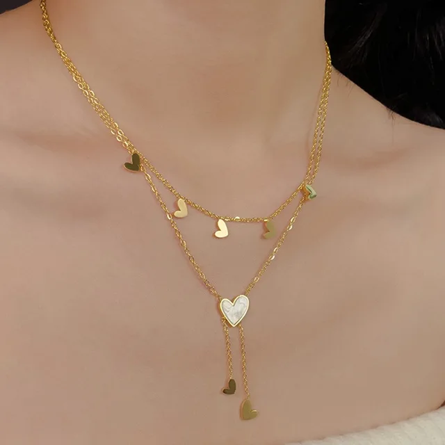 Cupid's Kiss Gold Necklace