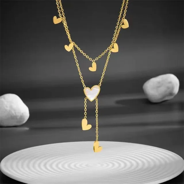 Cupid's Kiss Gold Necklace