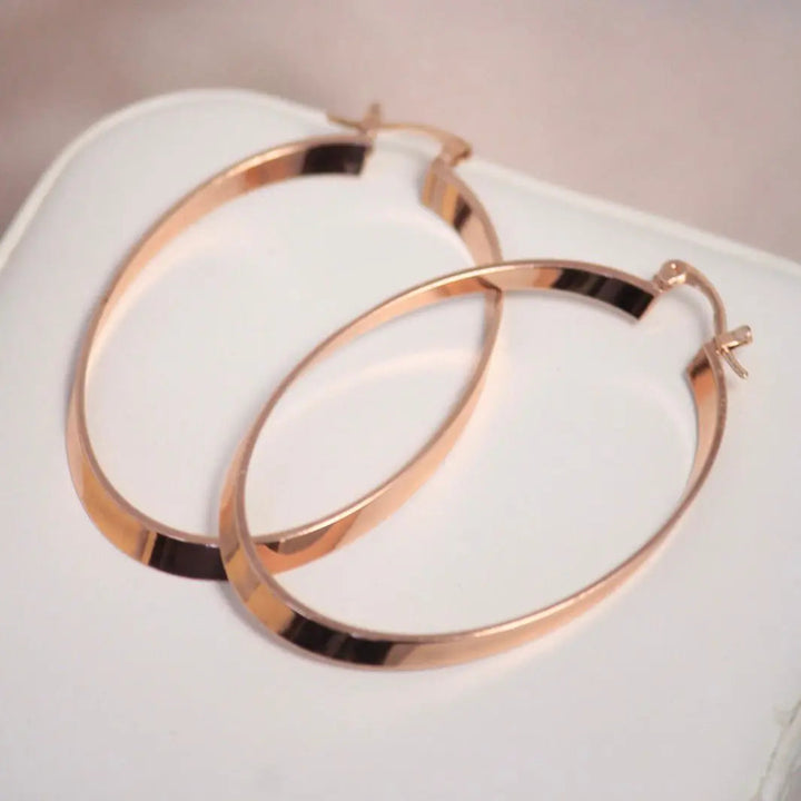 Curved Chic Hoops - Salty Accessories