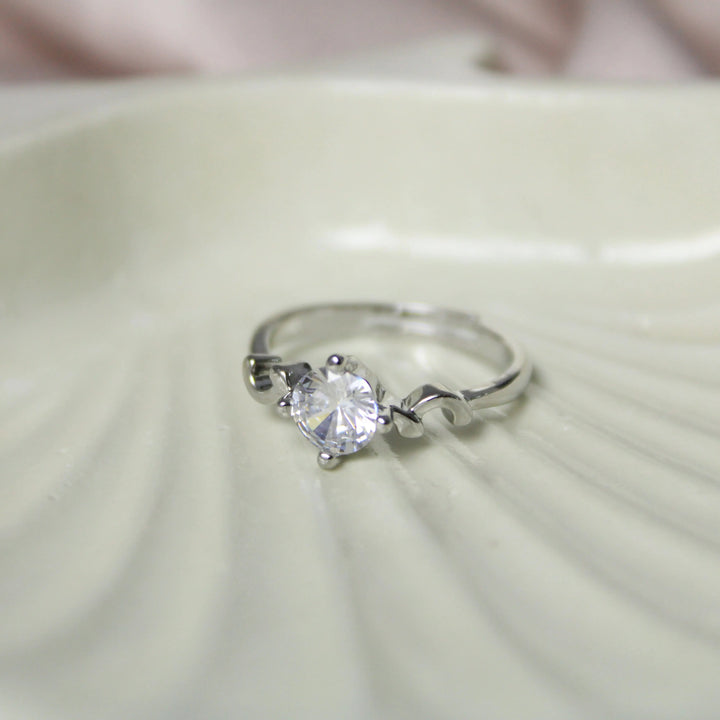 Curved Wave Silver Ring - Salty Accessories