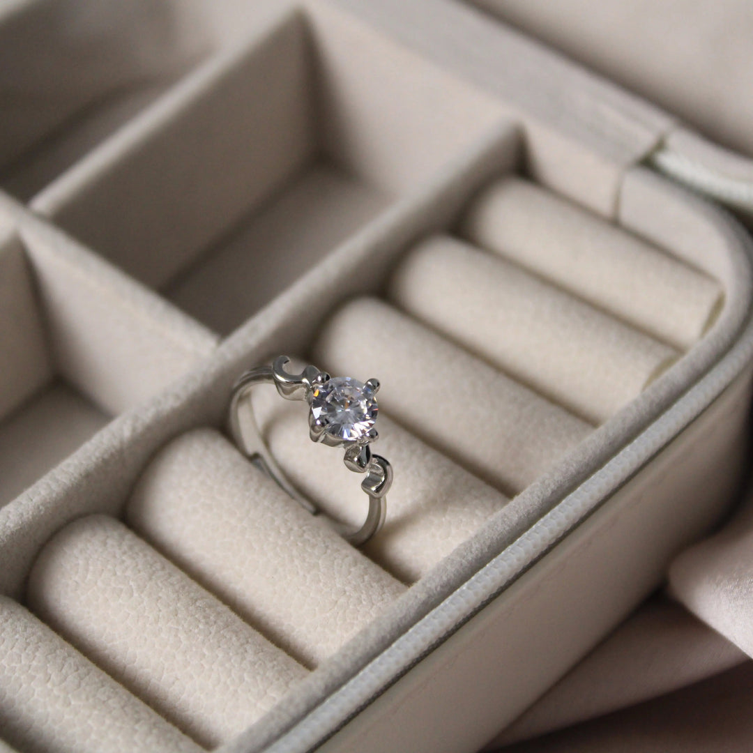 Curved Wave Silver Ring - Salty Accessories