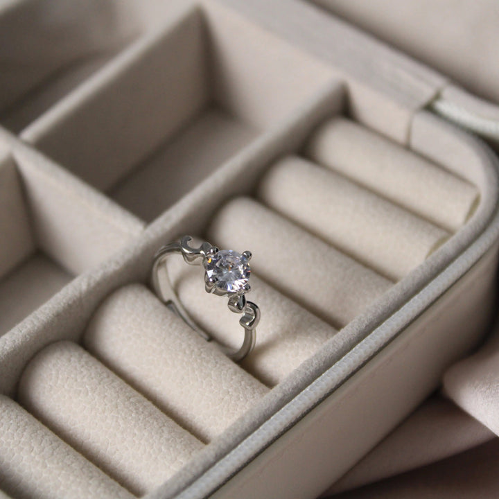 Curved Wave Silver Ring - Salty Accessories