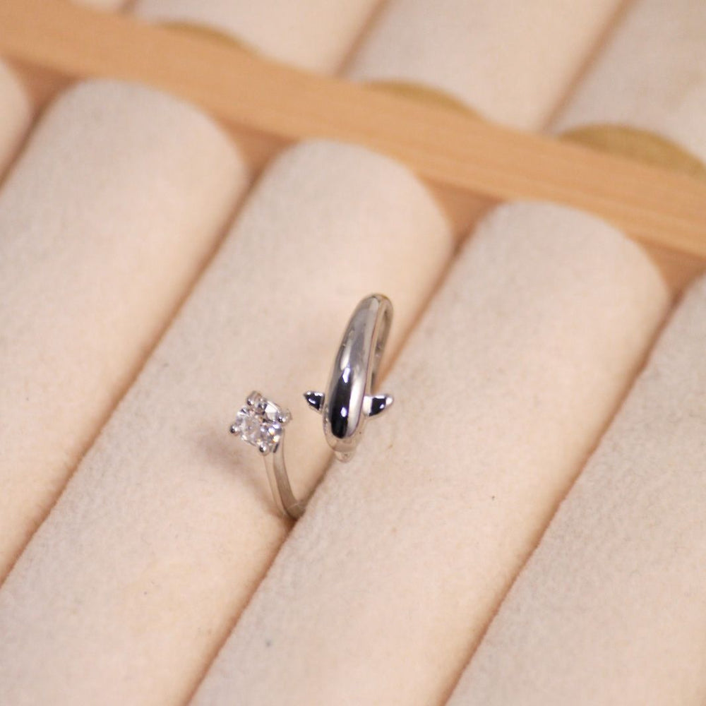 Cute Dolphine Silver Band