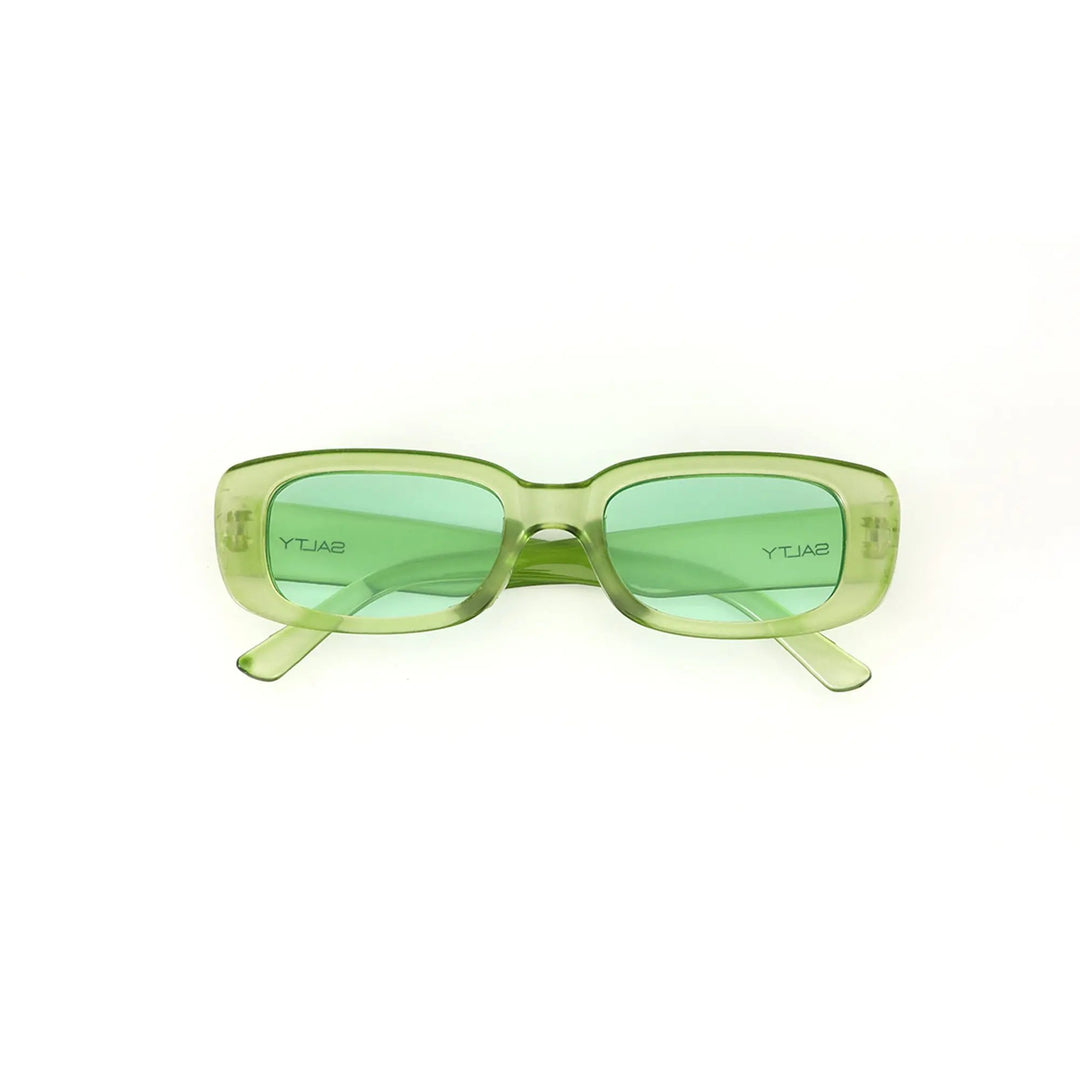 Cyberleaf Transparent Green Statement Shades | Salty