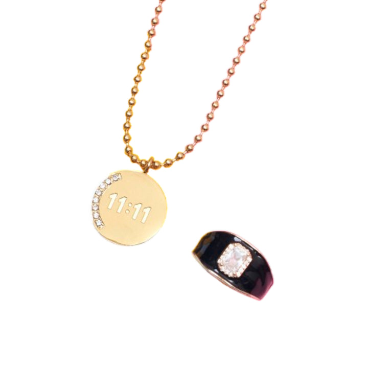 Cosmic Charm Necklace and Ring Combo