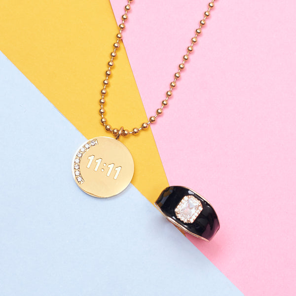 Cosmic Charm Necklace and Ring Combo