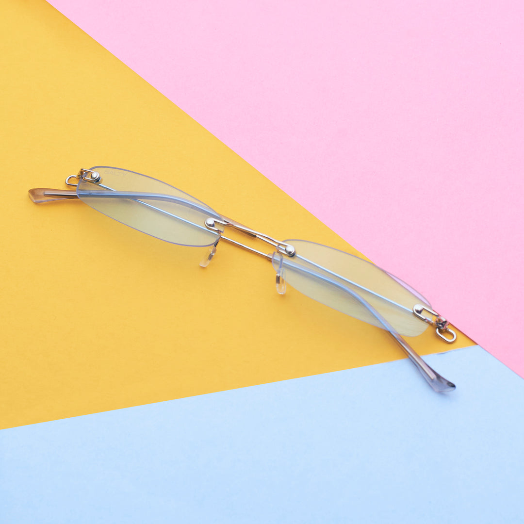 Runway Blue Hue Sunglasses and Earrings Combo