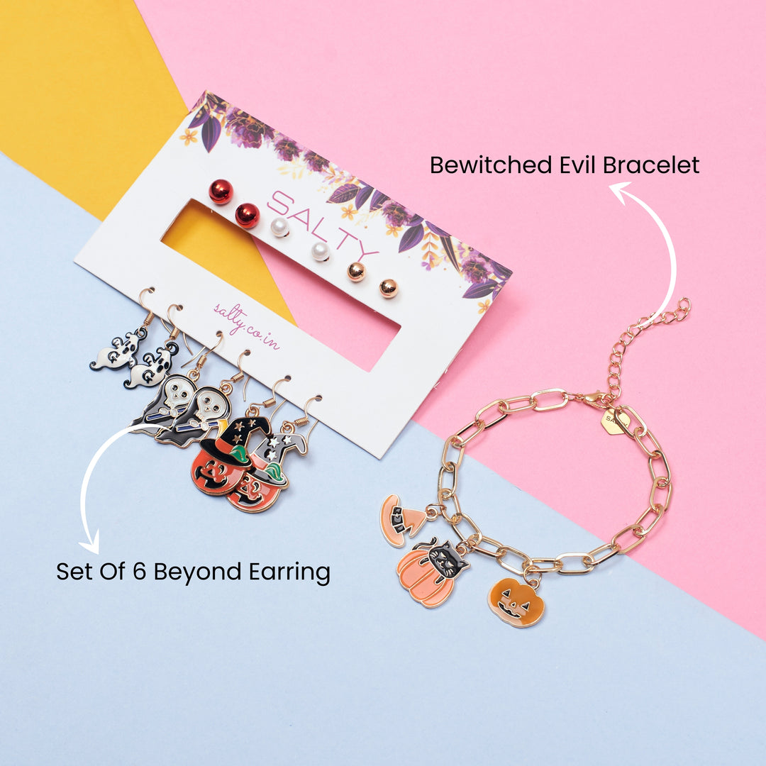 Nevermore Nights Earrings and Bracelet Combo