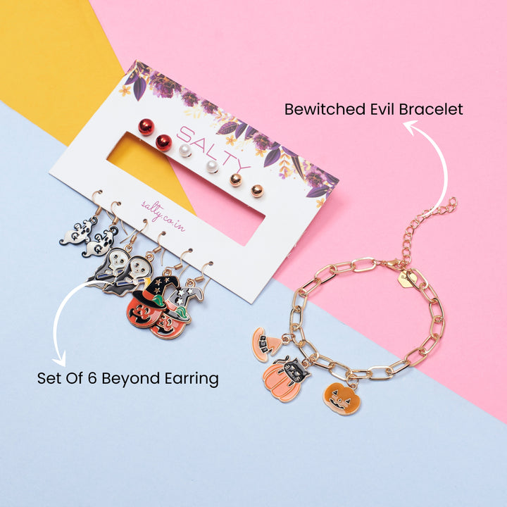 Nevermore Nights Earrings and Bracelet Combo