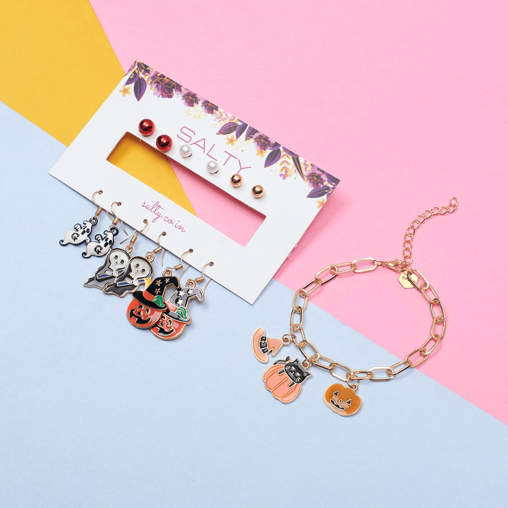 Nevermore Nights Earrings and Bracelet Combo