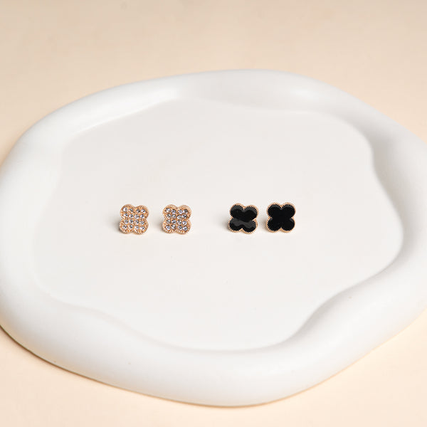 Reversible Chic Clover Studs