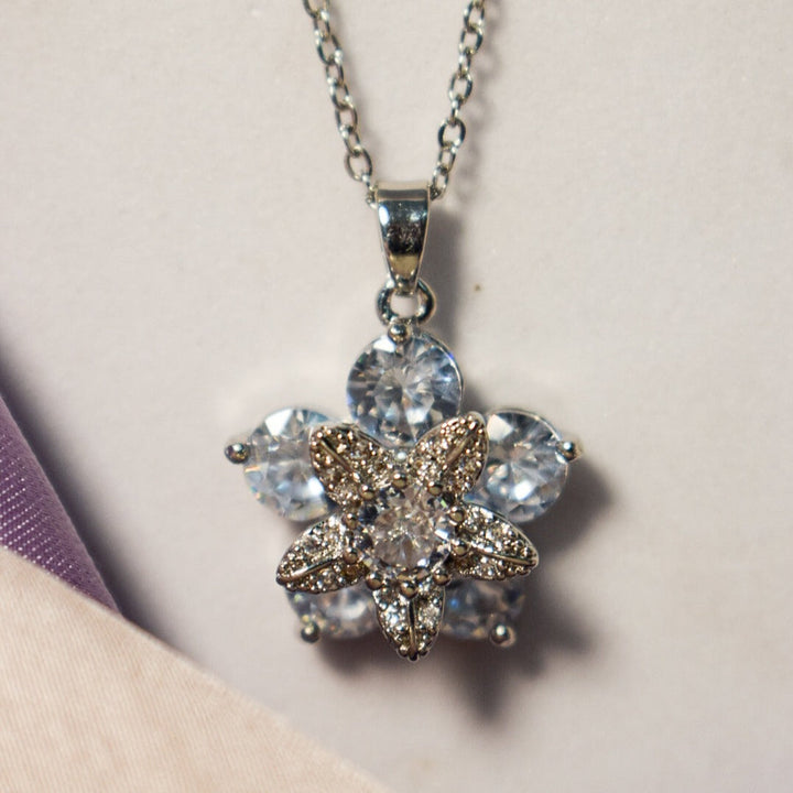 Blossom Waltz Silver Necklace - Salty Accessories