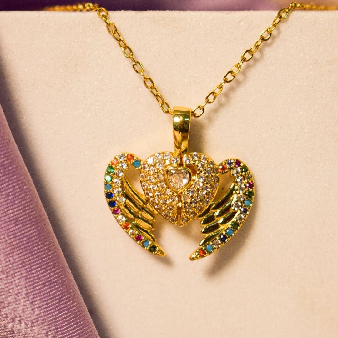 Splendor Necklace Gilded Winged Splendor Necklace | Salty – Salty Accessories