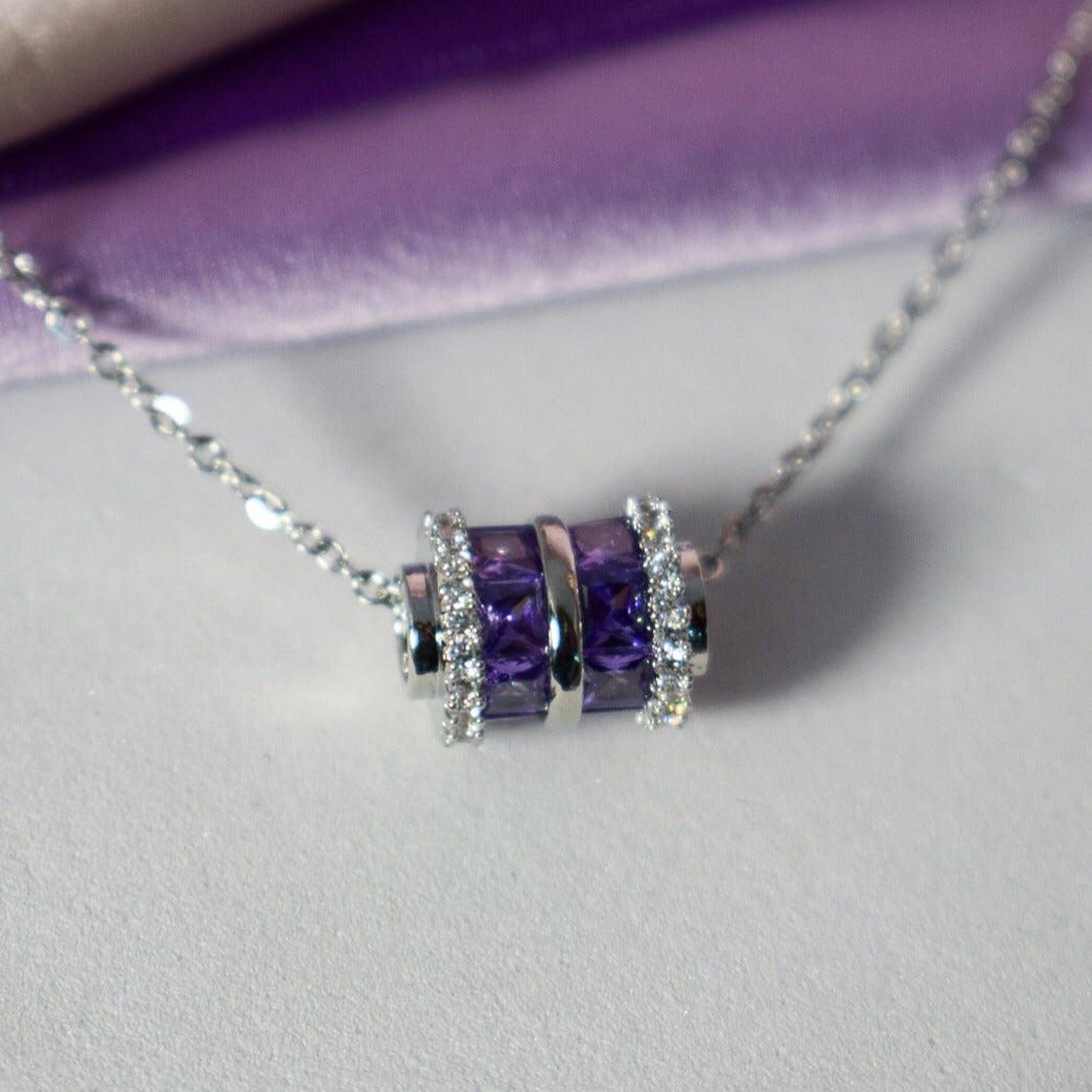 Twinkling Zircon Cubix Necklace Salty