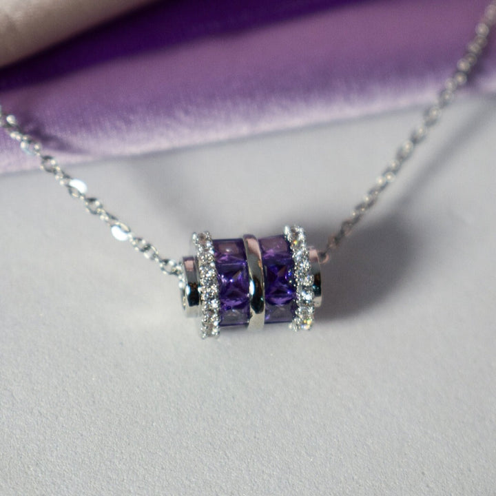 Twinkling Zircon Cubix Necklace Salty